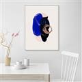 Picture of Blue and Black Echoes _GroupedProduct_Rectangle_Portrait_Canvas_Framed_