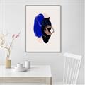 Picture of Blue and Black Echoes _GroupedProduct_Rectangle_Portrait_Canvas_Framed_