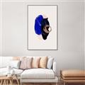 Picture of Blue and Black Echoes _GroupedProduct_Rectangle_Portrait_Canvas_Framed_