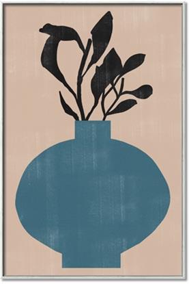 Picture of Lonely Plant on Blue Vase
