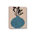 Picture of Lonely Plant on Blue Vase _GroupedProduct_Rectangle_Portrait_Canvas_