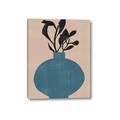 Picture of Lonely Plant on Blue Vase _GroupedProduct_Rectangle_Portrait_Canvas_