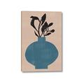 Picture of Lonely Plant on Blue Vase _GroupedProduct_Rectangle_Portrait_Canvas_