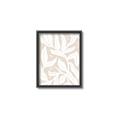 Picture of White Leaves on Beige _GroupedProduct_Rectangle_Portrait_Canvas_Framed_