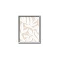 Picture of White Leaves on Beige _GroupedProduct_Rectangle_Portrait_Canvas_Framed_