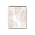 Picture of Celestial Beige Lines _GroupedProduct_Rectangle_Portrait_Canvas_Framed_