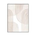 Picture of Celestial Beige Lines _GroupedProduct_Rectangle_Portrait_Canvas_Framed_