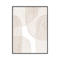 Picture of Celestial Beige Lines _GroupedProduct_Rectangle_Portrait_Canvas_Framed_