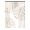 Picture of Celestial Beige Lines _GroupedProduct_Rectangle_Portrait_Canvas_Framed_