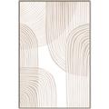 Picture of Celestial Beige Lines _GroupedProduct_Rectangle_Portrait_Canvas_Framed_