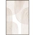 Picture of Celestial Beige Lines _GroupedProduct_Rectangle_Portrait_Canvas_Framed_