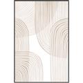 Picture of Celestial Beige Lines _GroupedProduct_Rectangle_Portrait_Canvas_Framed_