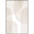 Picture of Celestial Beige Lines _GroupedProduct_Rectangle_Portrait_Canvas_Framed_