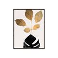Picture of Azurea Gold Leaves _GroupedProduct_Rectangle_Portrait_Canvas_Framed_