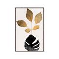 Picture of Azurea Gold Leaves _GroupedProduct_Rectangle_Portrait_Canvas_Framed_