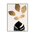 Picture of Azurea Gold Leaves _GroupedProduct_Rectangle_Portrait_Canvas_Framed_