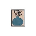 Picture of Lonely Plant on Blue Vase _GroupedProduct_Rectangle_Portrait_Canvas_Framed_