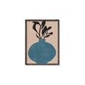 Picture of Lonely Plant on Blue Vase _GroupedProduct_Rectangle_Portrait_Canvas_Framed_