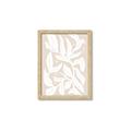 Picture of White Leaves on Beige _GroupedProduct_Rectangle_Portrait_Framed_Matted_