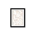Picture of White Leaves on Beige _GroupedProduct_Rectangle_Portrait_Framed_Matted_