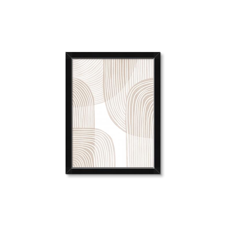 Picture of Celestial Beige Lines _GroupedProduct_Rectangle_Portrait_Framed_Matted_