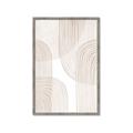Picture of Celestial Beige Lines _GroupedProduct_Rectangle_Portrait_Framed_Matted_