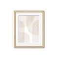Picture of Celestial Beige Lines _GroupedProduct_Rectangle_Portrait_Framed_Matted_