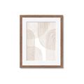 Picture of Celestial Beige Lines _GroupedProduct_Rectangle_Portrait_Framed_Matted_