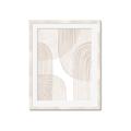 Picture of Celestial Beige Lines _GroupedProduct_Rectangle_Portrait_Framed_Matted_