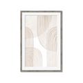 Picture of Celestial Beige Lines _GroupedProduct_Rectangle_Portrait_Framed_Matted_