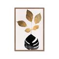 Picture of Azurea Gold Leaves _GroupedProduct_Rectangle_Portrait_Framed_Matted_