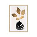Picture of Azurea Gold Leaves _GroupedProduct_Rectangle_Portrait_Framed_Matted_
