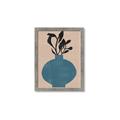 Picture of Lonely Plant on Blue Vase _GroupedProduct_Rectangle_Portrait_Framed_Matted_