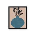 Picture of Lonely Plant on Blue Vase _GroupedProduct_Rectangle_Portrait_Framed_Matted_