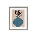 Picture of Lonely Plant on Blue Vase _GroupedProduct_Rectangle_Portrait_Framed_Matted_
