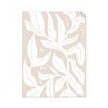 Picture of White Leaves on Beige _GroupedProduct_Rectangle_Portrait_Unframed_Print_Only_
