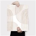 Picture of Celestial Beige Lines _GroupedProduct_Rectangle_Portrait_Canvas_