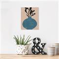 Picture of Lonely Plant on Blue Vase _GroupedProduct_Rectangle_Portrait_Canvas_