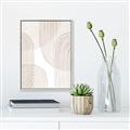 Picture of Celestial Beige Lines _GroupedProduct_Rectangle_Portrait_Canvas_Framed_