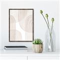 Picture of Celestial Beige Lines _GroupedProduct_Rectangle_Portrait_Canvas_Framed_