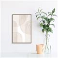 Picture of Celestial Beige Lines _GroupedProduct_Rectangle_Portrait_Canvas_Framed_