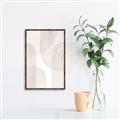 Picture of Celestial Beige Lines _GroupedProduct_Rectangle_Portrait_Canvas_Framed_