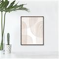 Picture of Celestial Beige Lines _GroupedProduct_Rectangle_Portrait_Canvas_Framed_
