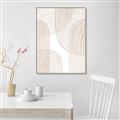 Picture of Celestial Beige Lines _GroupedProduct_Rectangle_Portrait_Canvas_Framed_