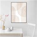 Picture of Celestial Beige Lines _GroupedProduct_Rectangle_Portrait_Canvas_Framed_
