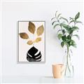 Picture of Azurea Gold Leaves _GroupedProduct_Rectangle_Portrait_Canvas_Framed_