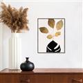 Picture of Azurea Gold Leaves _GroupedProduct_Rectangle_Portrait_Canvas_Framed_