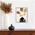 Picture of Azurea Gold Leaves _GroupedProduct_Rectangle_Portrait_Canvas_Framed_