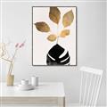 Picture of Azurea Gold Leaves _GroupedProduct_Rectangle_Portrait_Canvas_Framed_