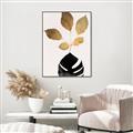 Picture of Azurea Gold Leaves _GroupedProduct_Rectangle_Portrait_Canvas_Framed_